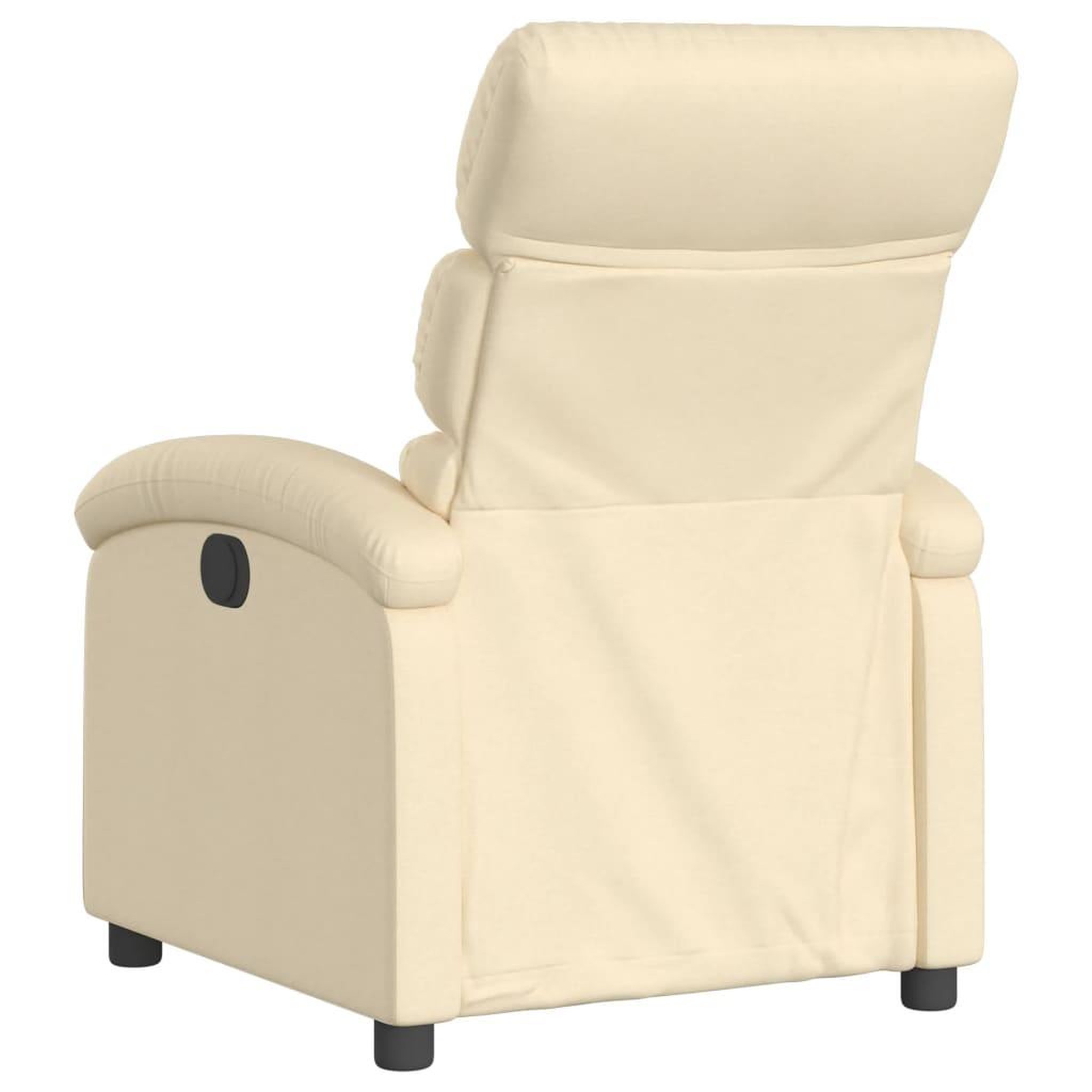 Voir la diapositive 5 : VIDAXL Fauteuil inclinable electrique Creme Tissu