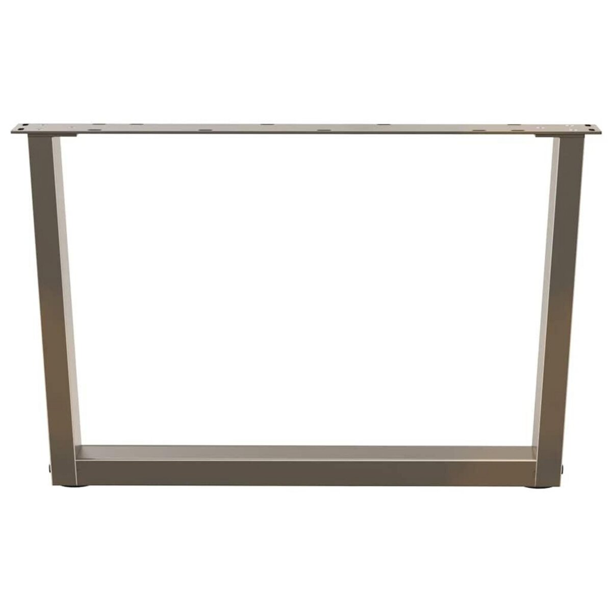 VIDAXL Pieds de table a manger en forme de V 2 pcs acier naturel acier