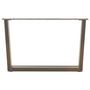 Voir la diapositive 3 : VIDAXL Pieds de table a manger en forme de V 2 pcs acier naturel acier