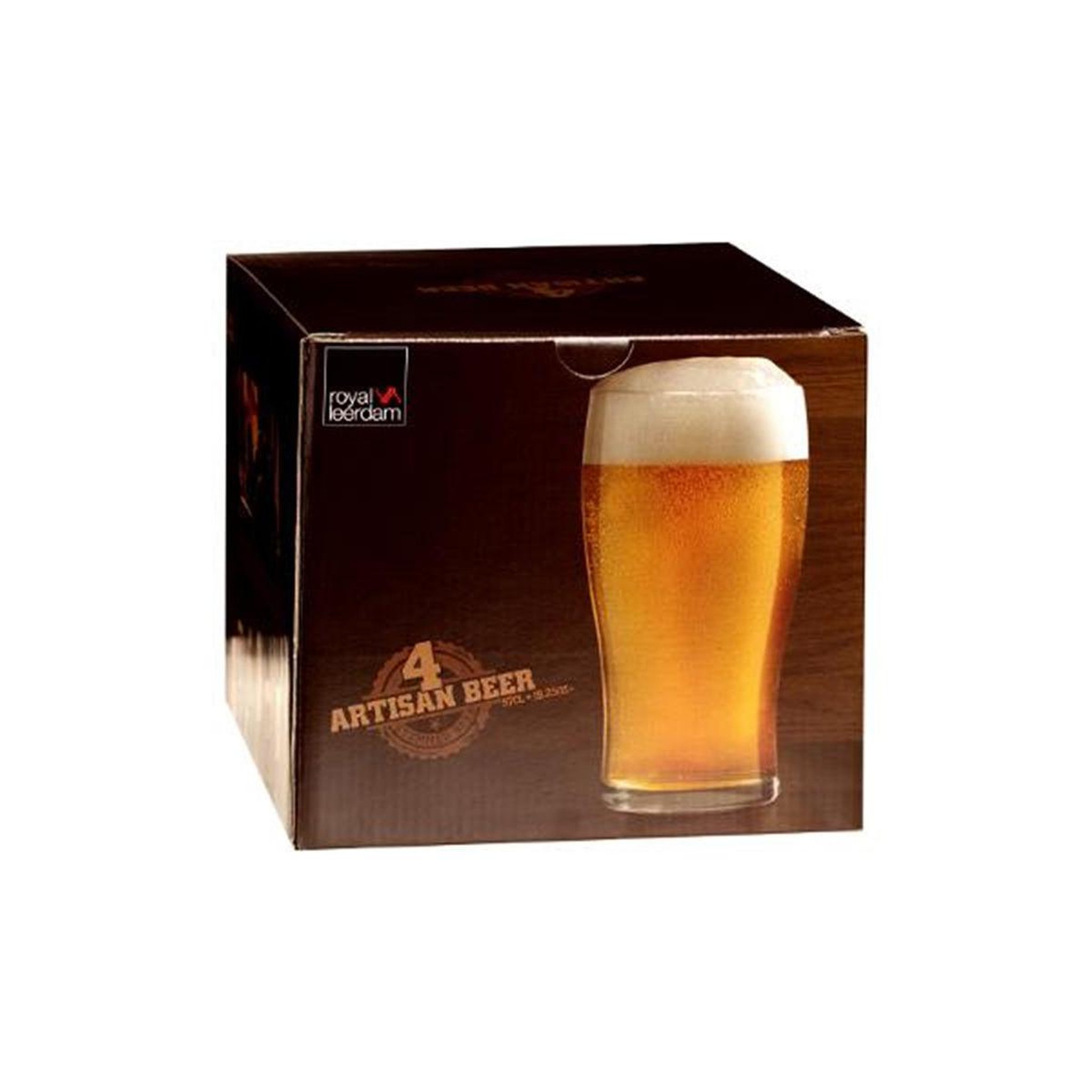 Voir la diapositive 4 : SECRET DE GOURMET Lot de 4 verres à bière  pinte  57cl transparent