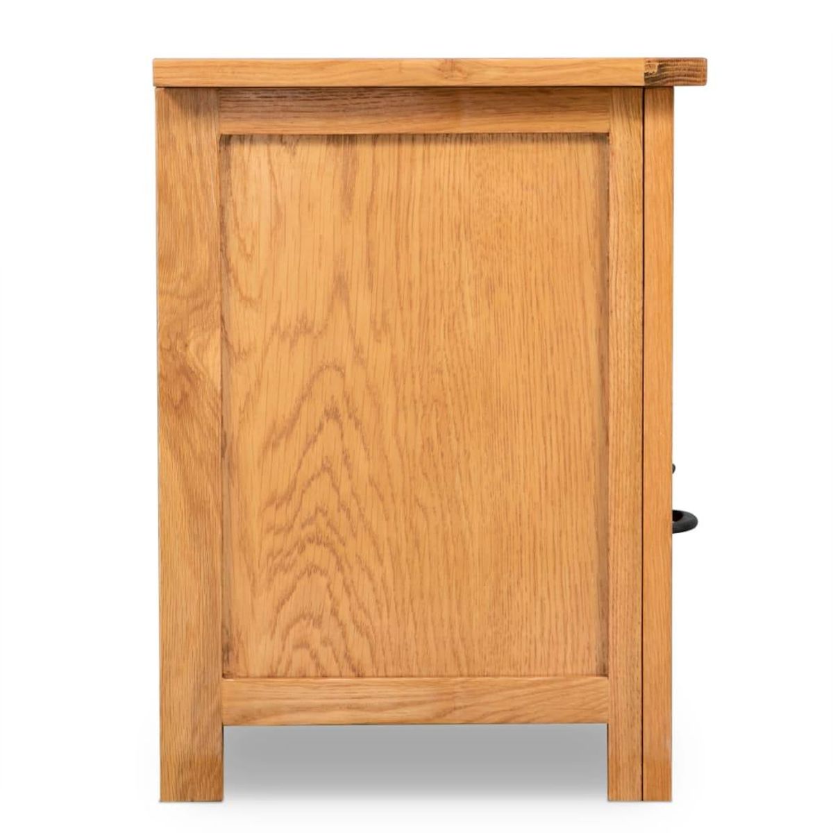 VIDAXL Meuble TV 90x35x48 cm bois de chene massif