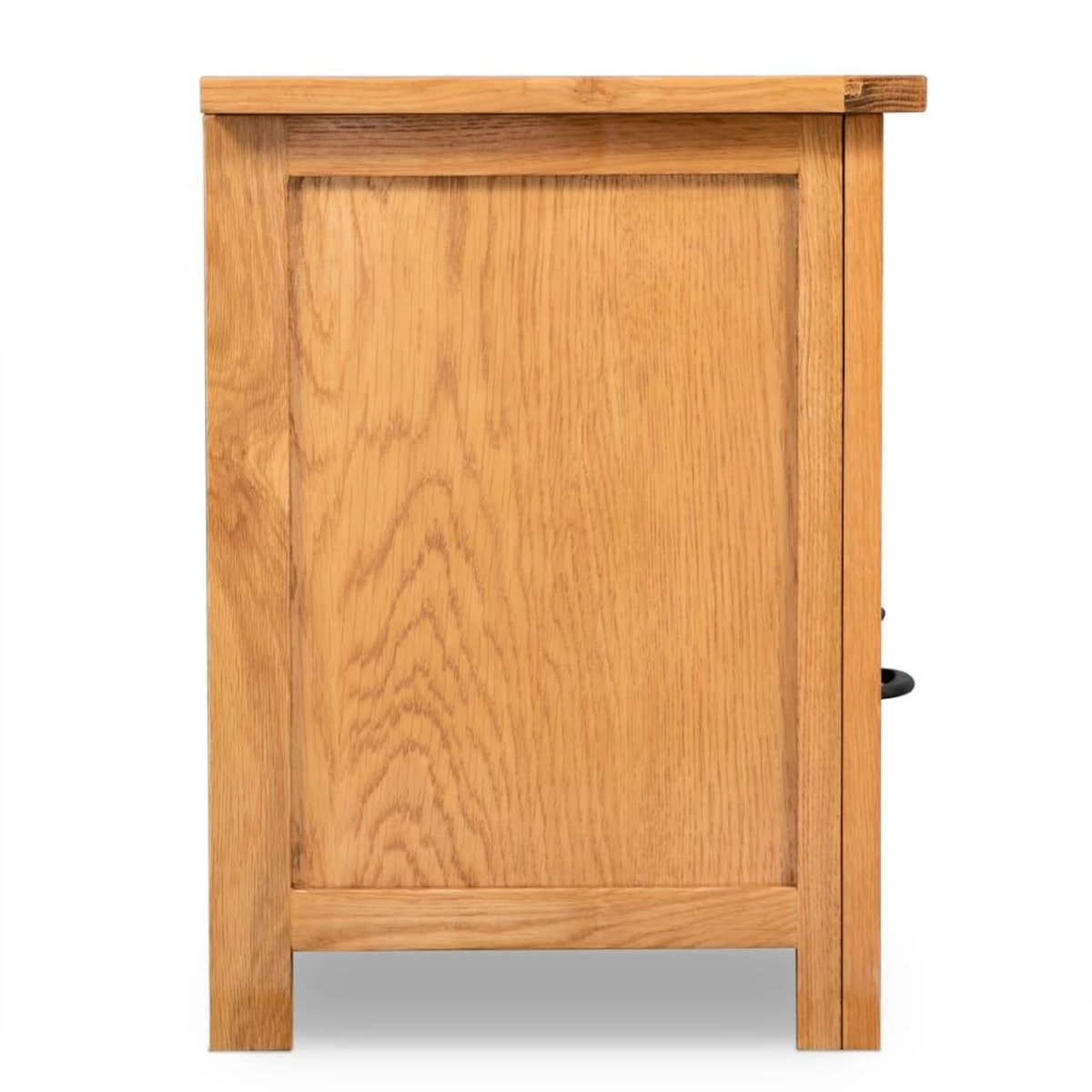 VIDAXL Meuble TV 90x35x48 cm bois de chene massif