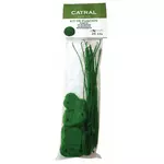 Catral Kit de fixation 26 pcs pour brise-vue vert