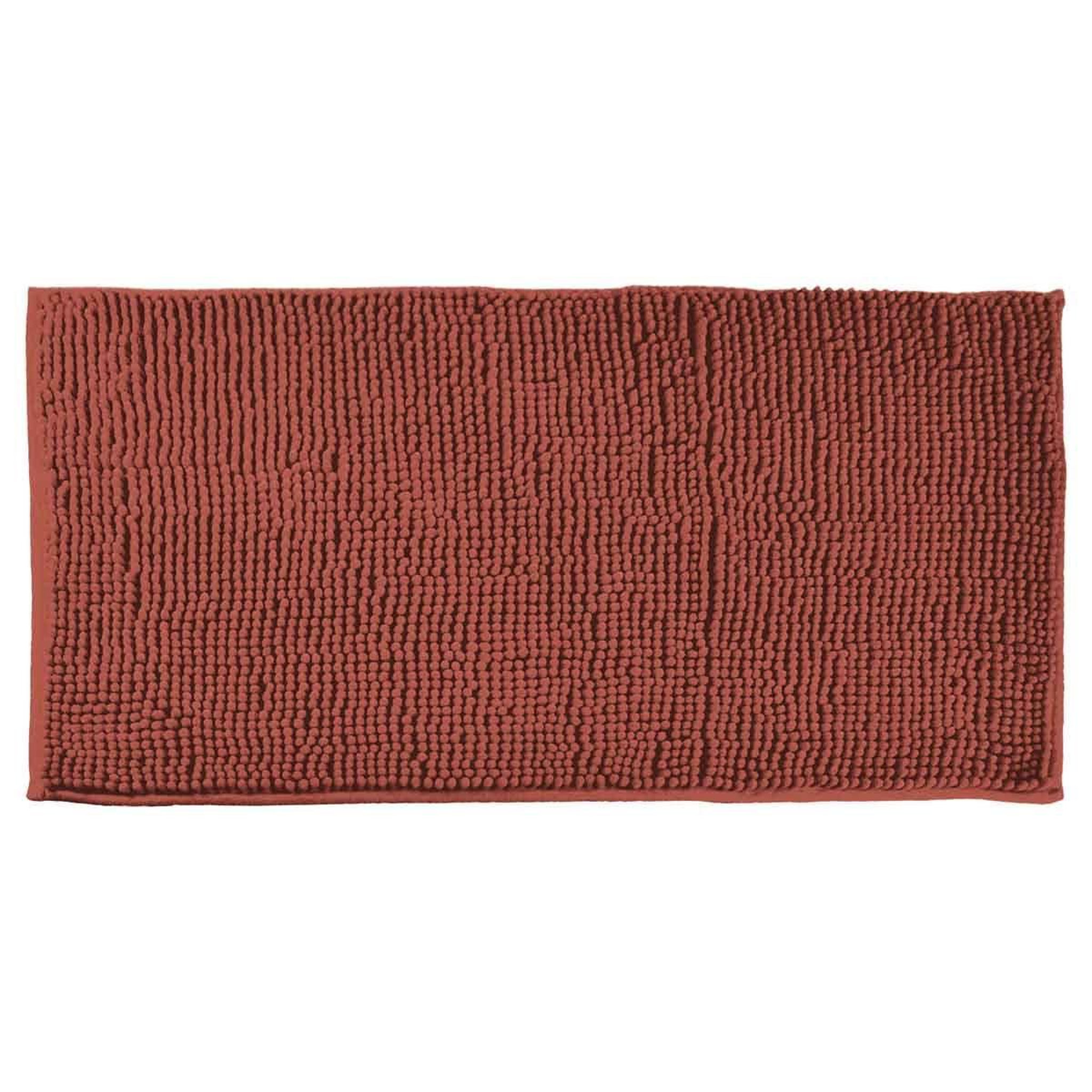 Voir la diapositive 1 : Douceur d'Intérieur Tapis de bain microfibre  sweety  50x120cm terracotta