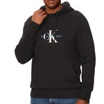 CALVIN KLEIN JEANS Sweat à capuche  Homme Calvin Klein Jeans Distressed  onologo. Coloris disponibles : Noir