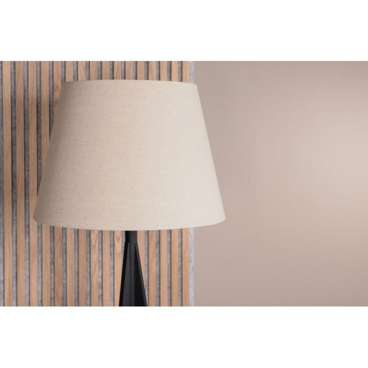 Paris Prix Lampadaire en Bois  Kona  160cm Noir