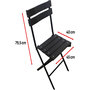 Voir la diapositive 4 : Habitat et Jardin Lot de 2 chaises de jardin pliable en plastique  Tenerife  - Gris anthracite