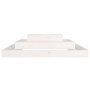Voir la diapositive 4 : VIDAXL Jardiniere Blanc 110x110x27 cm Bois massif de pin