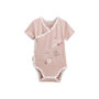Voir la diapositive 2 : Petit Béguin Lot de 2 bodies bébé manches courtes ouverture croisée Petit Safari
