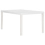Voir la diapositive 4 : VIDAXL Table de jardin 150x90x72 cm PP Blanc