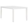 Voir la diapositive 4 : VIDAXL Table de jardin 150x90x72 cm PP Blanc