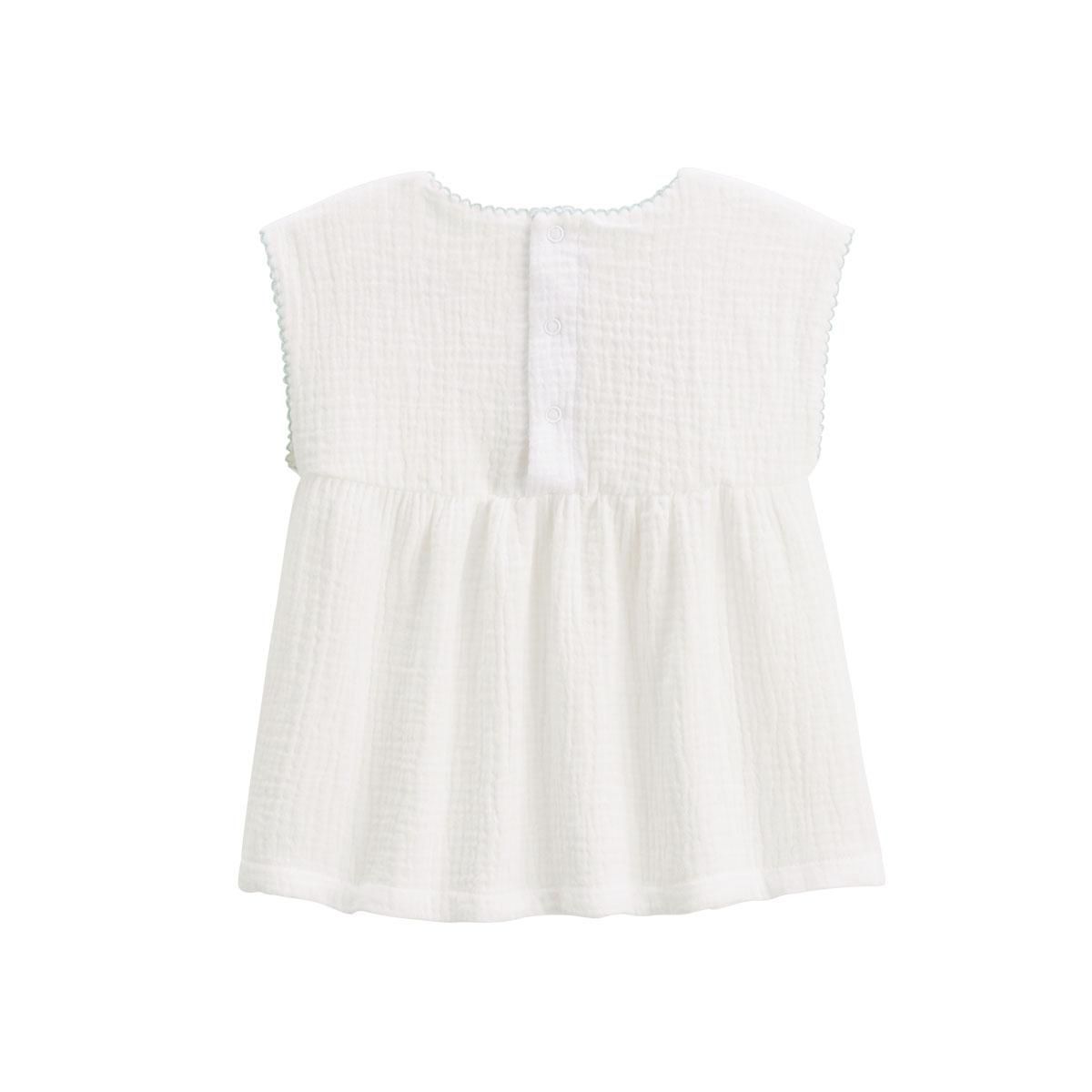 Petit Béguin Ensemble enfant blouse et pantalon en gaze de coton Arya