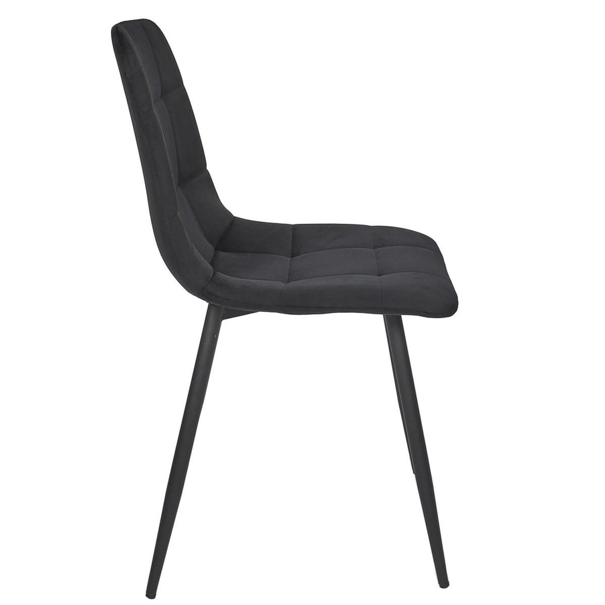 Voir la diapositive 4 : The Home Deco Factory Lot de 4 chaises  mateo  88cm noir