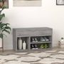 Voir la diapositive 4 : VIDAXL Banc a chaussures Sonoma gris 80x30x45 cm Bois d'ingenierie