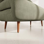 Voir la diapositive 4 : BEST MOBILIER Lumi - banquette convertible clic-clac 2 places en velours côtelé