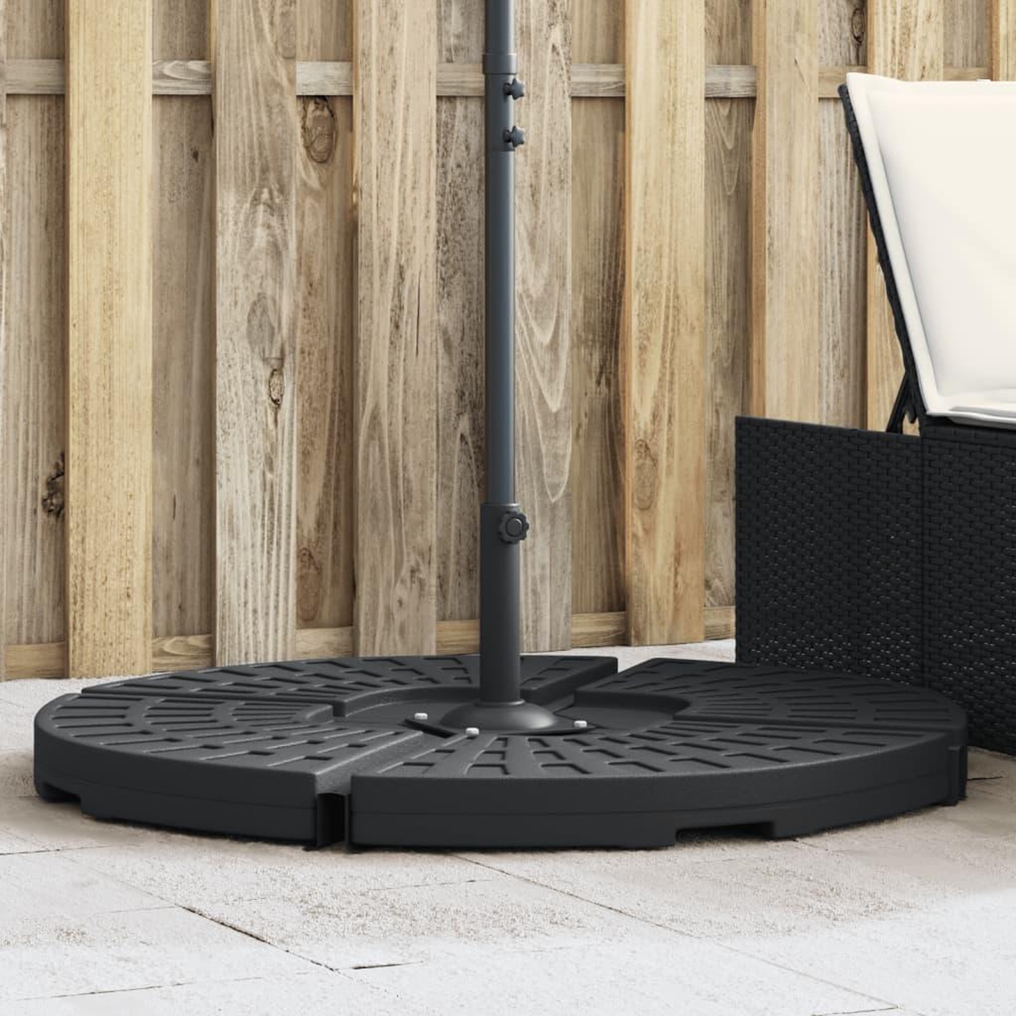 VIDAXL Poids de base de parasol et poignee pour parasols a pied croise