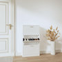 Voir la diapositive 1 : VIDAXL Armoire a chaussure Blanc brillant 59x17x108 cm Bois ingenierie