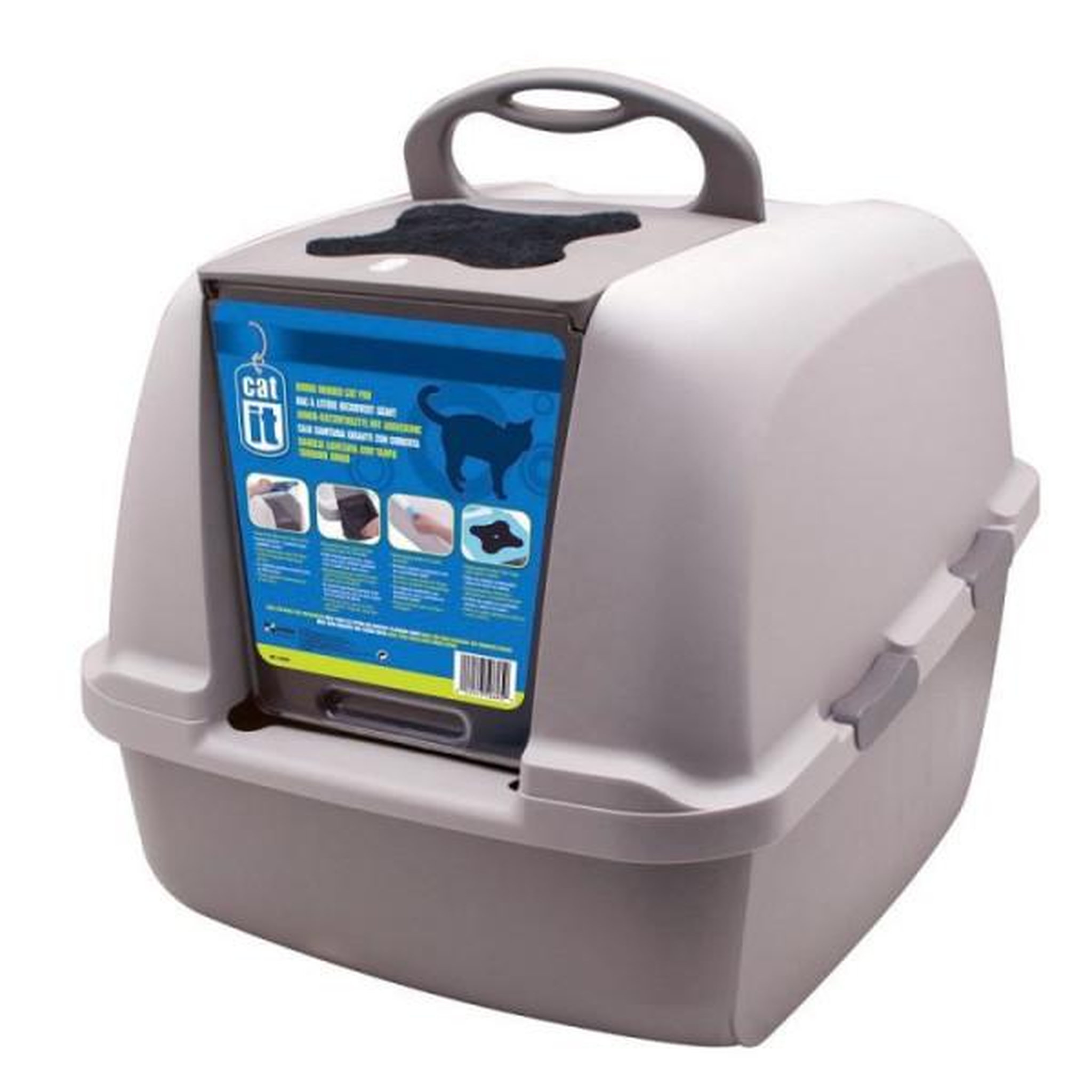 Voir la diapositive 2 : MARKET24 Maison de toilette bac a litiere pour chat - catit - airsift jumbo - systeme de filtration intégré - l. 57 x l. 50 x h. 46,5 c