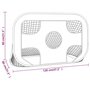 Voir la diapositive 6 : VIDAXL Filet de but de football avec cible 120x80x80 cm polyester