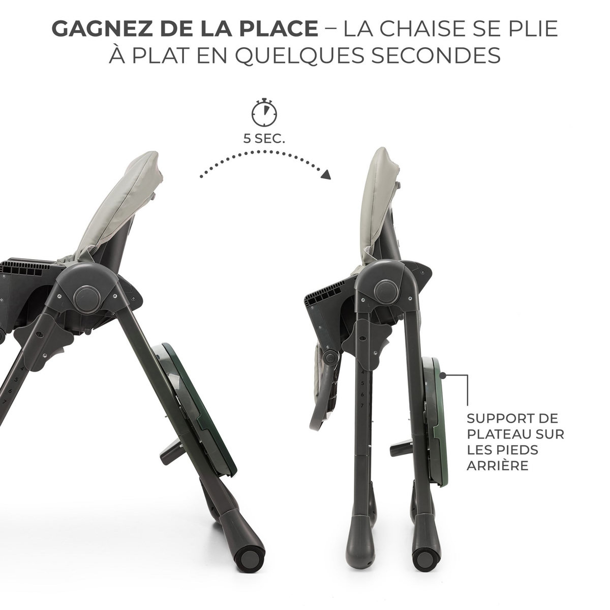 KINDERKRAFT Chaise haute 2en1 TUMMIE