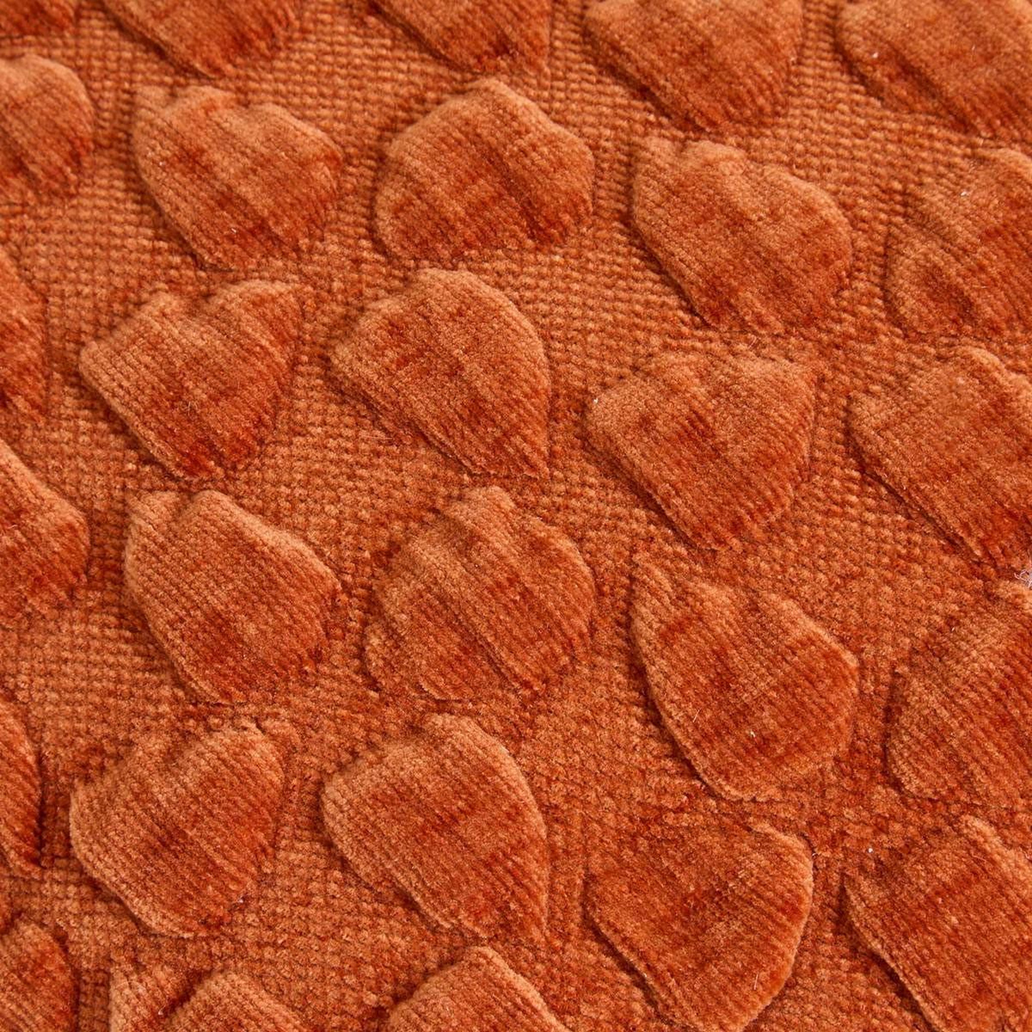 Voir la diapositive 4 : ATMOSPHERA Coussin chenillé 3d  nova  40x40cm ambre