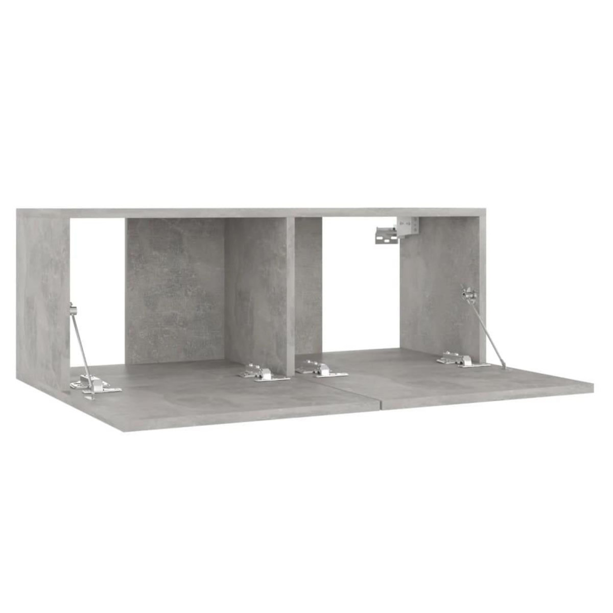 VIDAXL Meuble TV Gris beton 80x30x30 cm Bois d'ingenierie