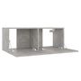 Voir la diapositive 5 : VIDAXL Meuble TV Gris beton 80x30x30 cm Bois d'ingenierie