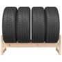 Voir la diapositive 5 : VIDAXL Porte-pneus 120x40x40 cm Bois de pin massif