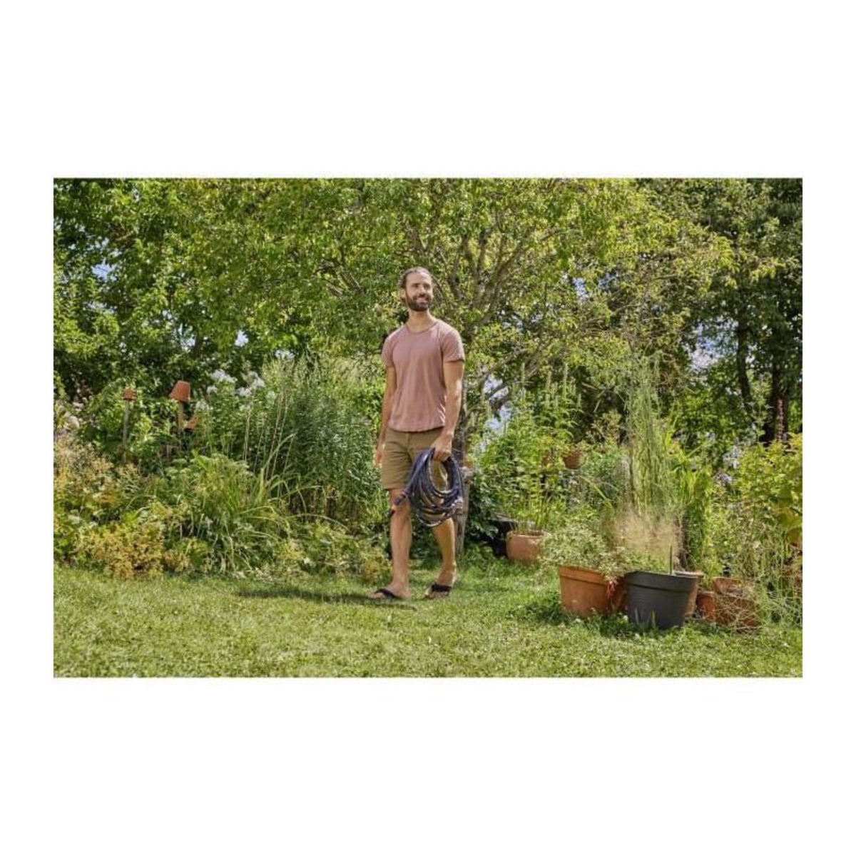 Gardena Kit tuyau Liano™Life 15m, Ø 13mm + pièces GARDENA System - léger et résistant