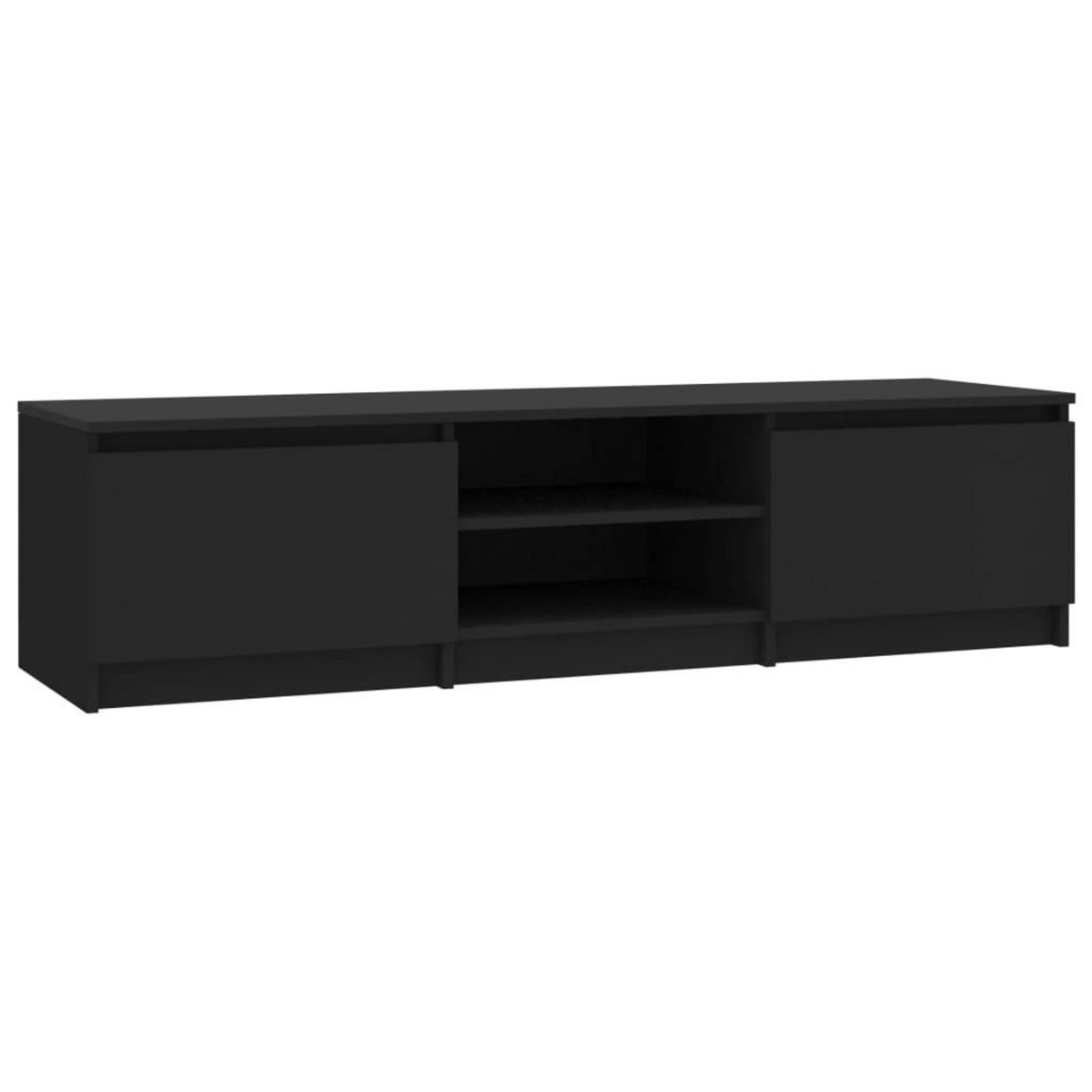 VIDAXL Meuble TV Noir 140x40x35,5 cm Bois d'ingenierie