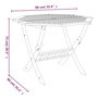 Voir la diapositive 6 : VIDAXL Ensemble a manger de jardin 5 pcs Bois d'acacia solide