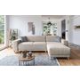 Voir la diapositive 2 : BEST MOBILIER Bella - canapé d'angle réversible convertible - avec coffre - 4 places - tissu