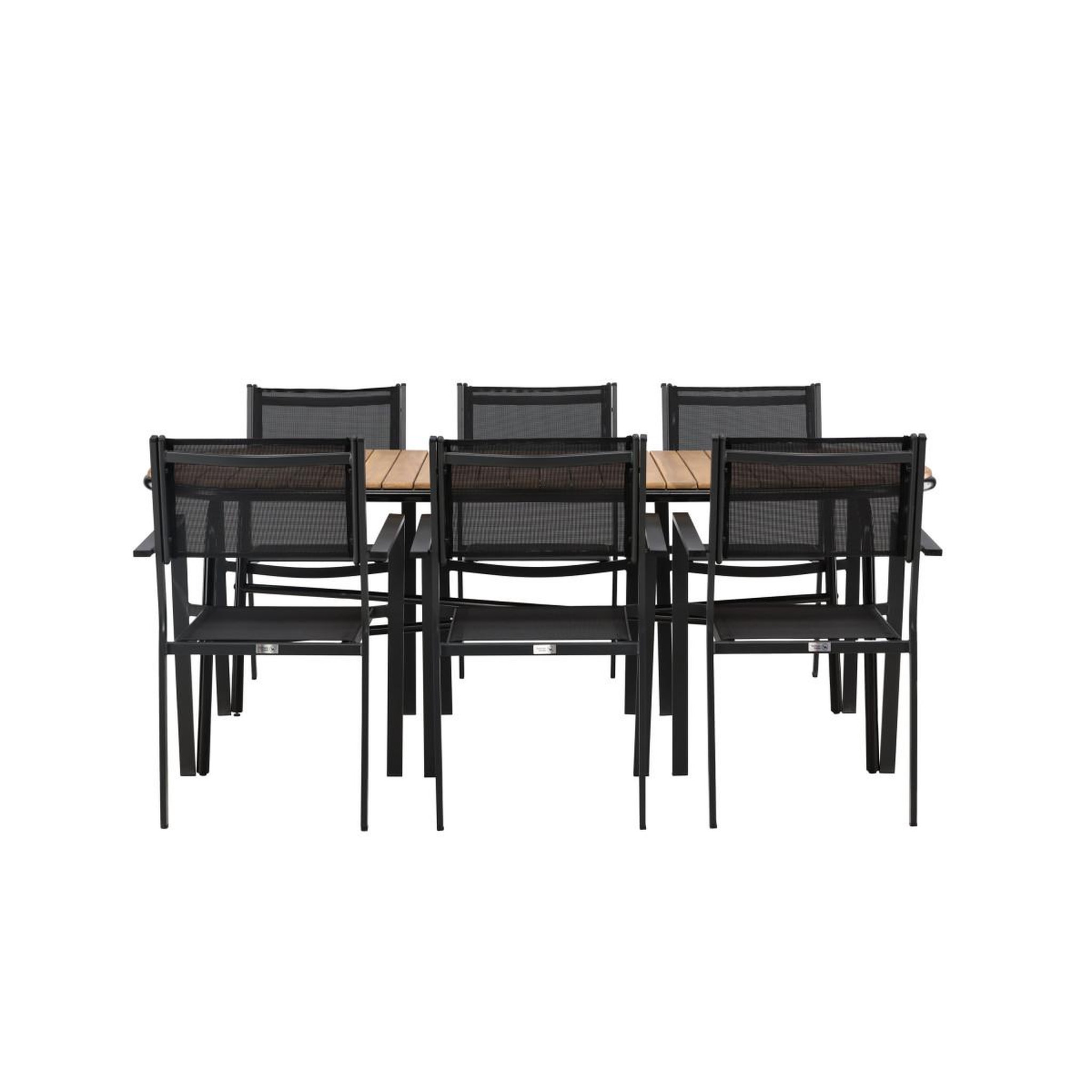 Voir la diapositive 4 : Paris Prix Ensemble table de jardin & 6 chaises  holmbeck & copacabana  200cm naturel & noir