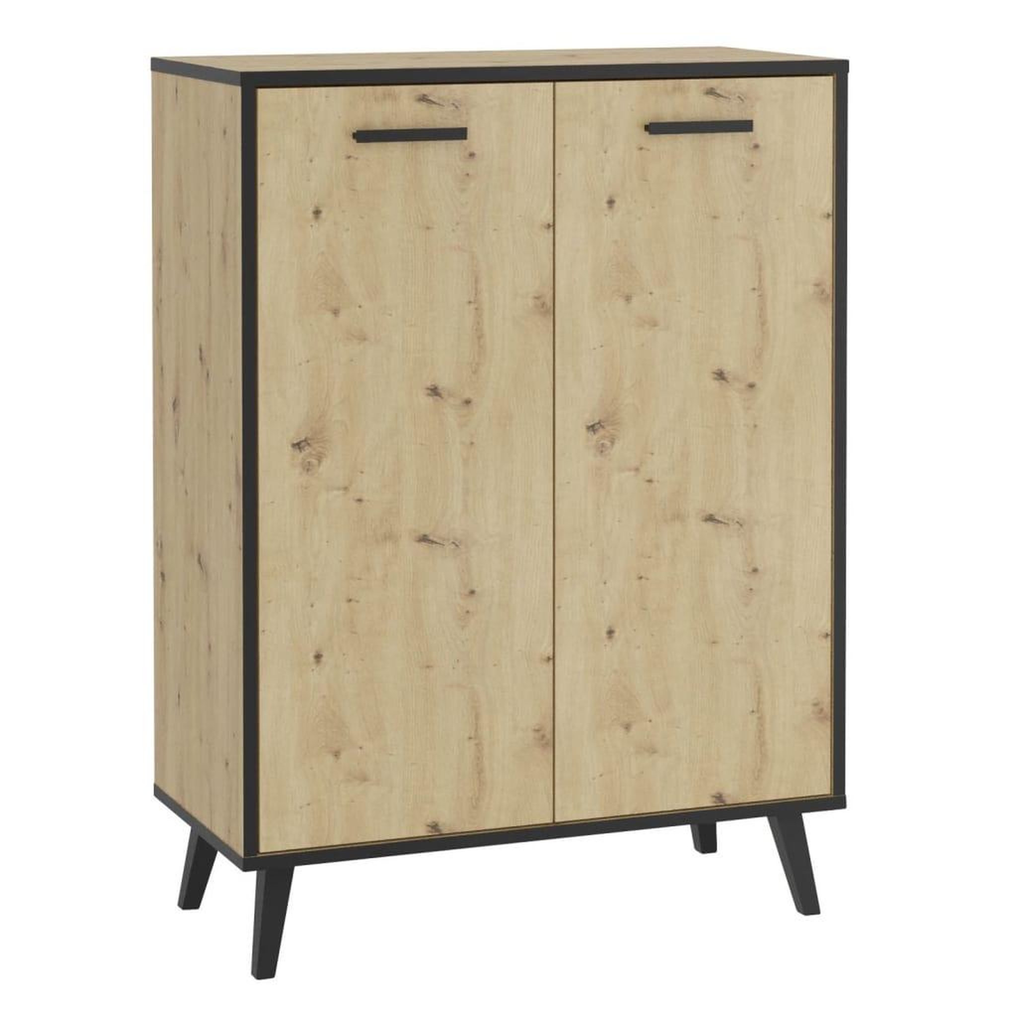 Voir la diapositive 2 : FMD FMD Armoire a chaussures avec 5 compartiments 68,5x33x93,5 cm