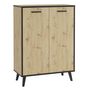 Voir la diapositive 2 : FMD FMD Armoire a chaussures avec 5 compartiments 68,5x33x93,5 cm