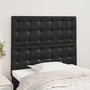 Voir la diapositive 1 : VIDAXL Tetes de lit 2 pcs Noir 90x5x78/88 cm Similicuir