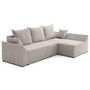 Voir la diapositive 4 : BEST MOBILIER Mike - canapé d'angle réversible - 4 places - convertible avec coffre - en velours côtelé