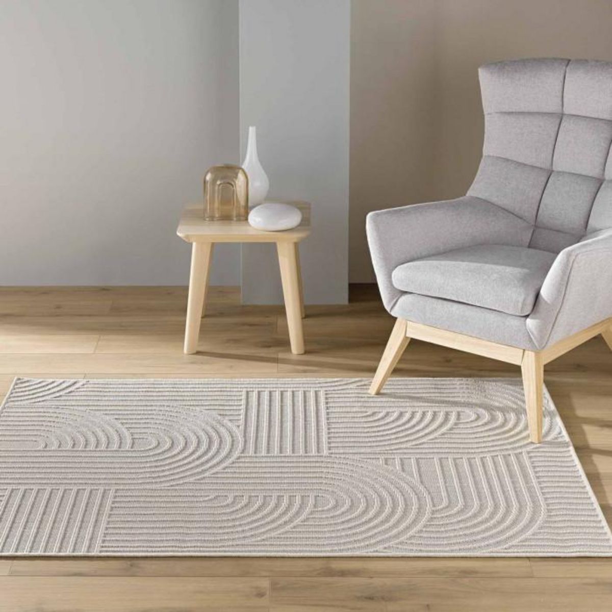 Paris Prix Tapis Déco Tissé  Ezio  120x170cm Naturel