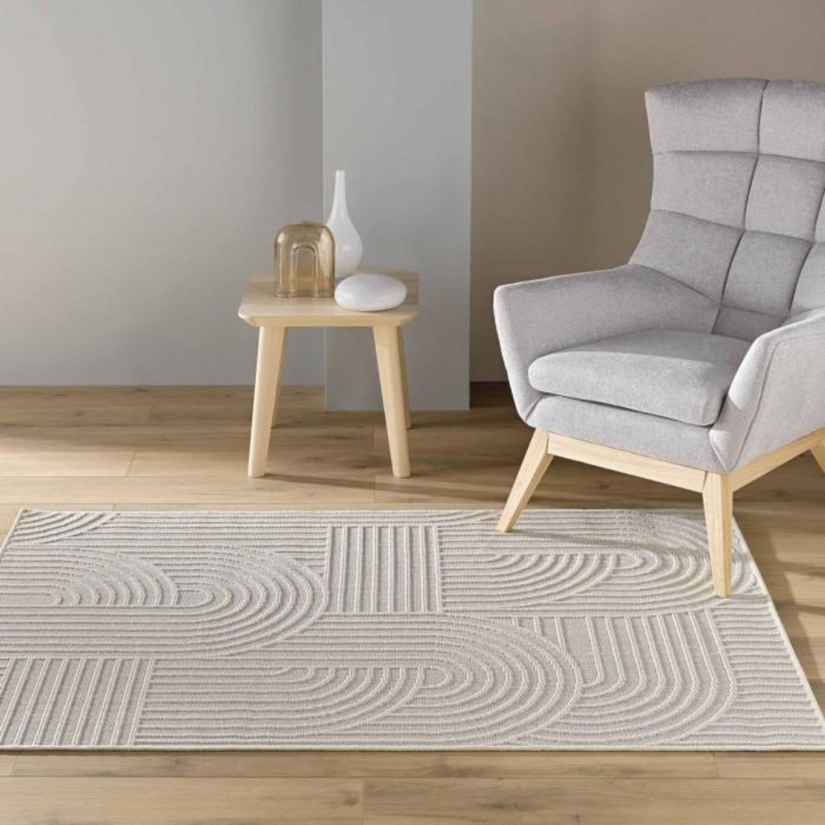Paris Prix Tapis Déco Tissé  Ezio  120x170cm Naturel
