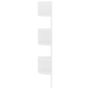 Voir la diapositive 5 : VIDAXL Etagere d'angle murale blanc brillant 19x19x123 cm
