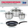 Voir la diapositive 2 : ELO Ensemble de 1 Poêle de cuisson 32 cm et 3 faitouts 16, 20 et 24 cm Elo Prima Brillant