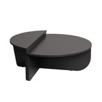 CONCEPT USINE Table basse ronde podium anthracite 90cm VARI