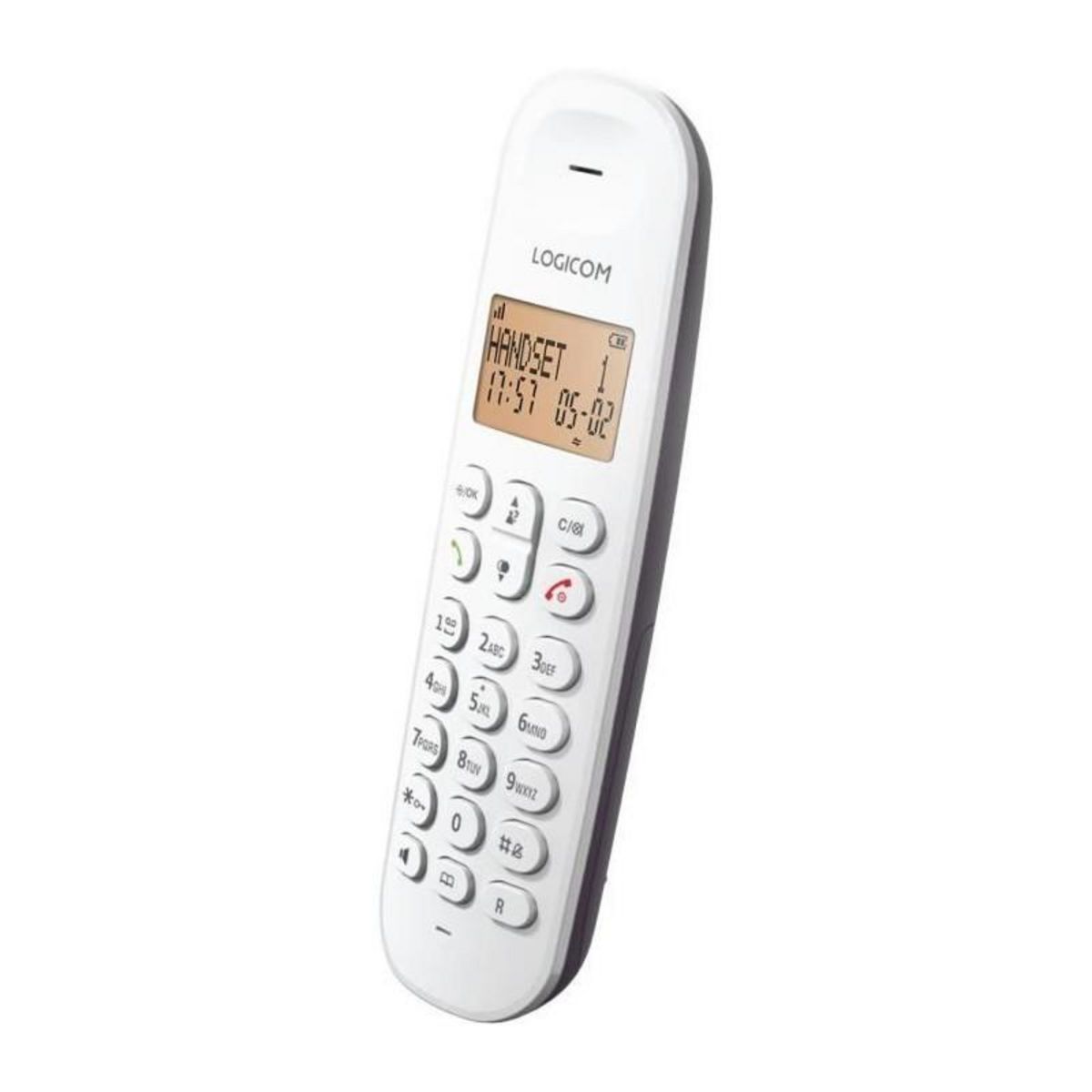 Logicom Téléphone fixe sans fil - LOGICOM - DECT ILOA 150 SOLO - Aubergine - Sans répondeur