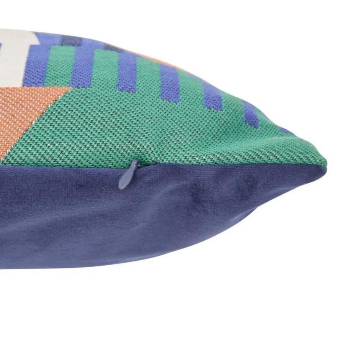 ATMOSPHERA Coussin en Jacquard  Flow  38x58cm Bleu Indigo