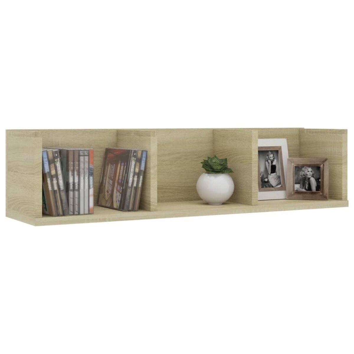VIDAXL Etagere murale a CD Chene sonoma 75x18x18 cm Bois d'ingenierie