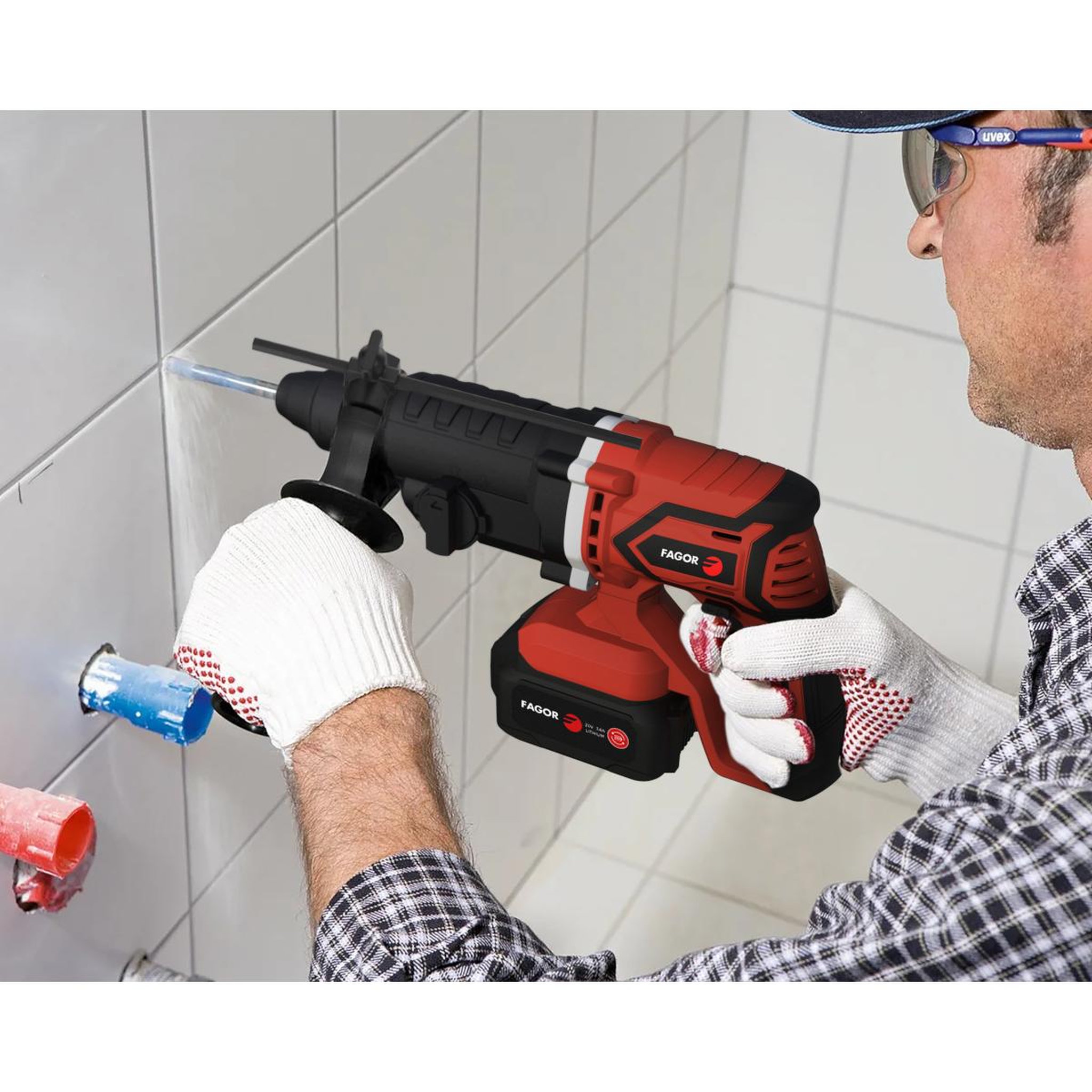 Voir la diapositive 5 : Fagor Marteau perforateur sans fil 20v - fgm10