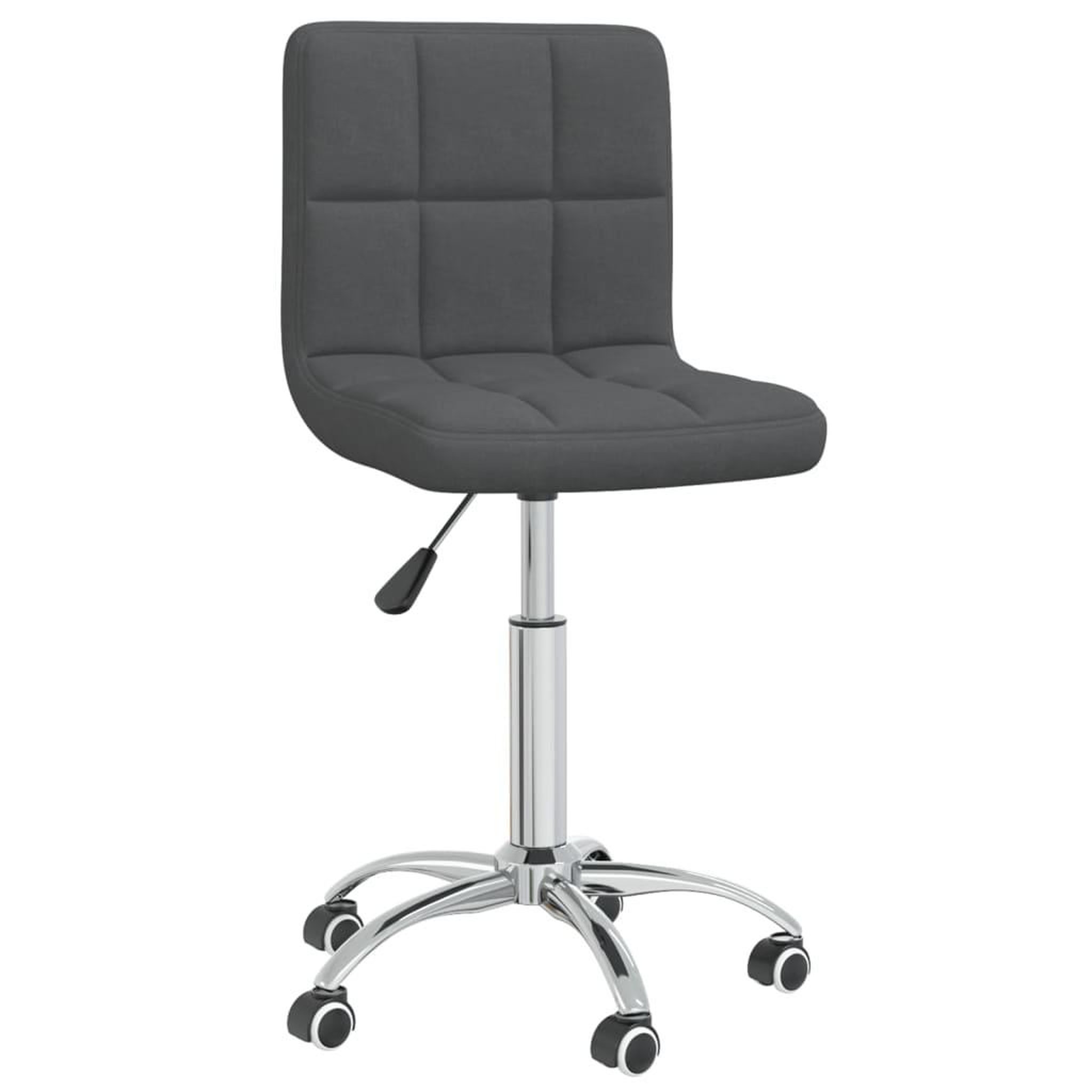 Voir la diapositive 2 : VIDAXL Chaise pivotante de bureau gris fonce tissu