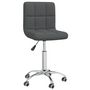 Voir la diapositive 2 : VIDAXL Chaise pivotante de bureau Gris fonce Tissu