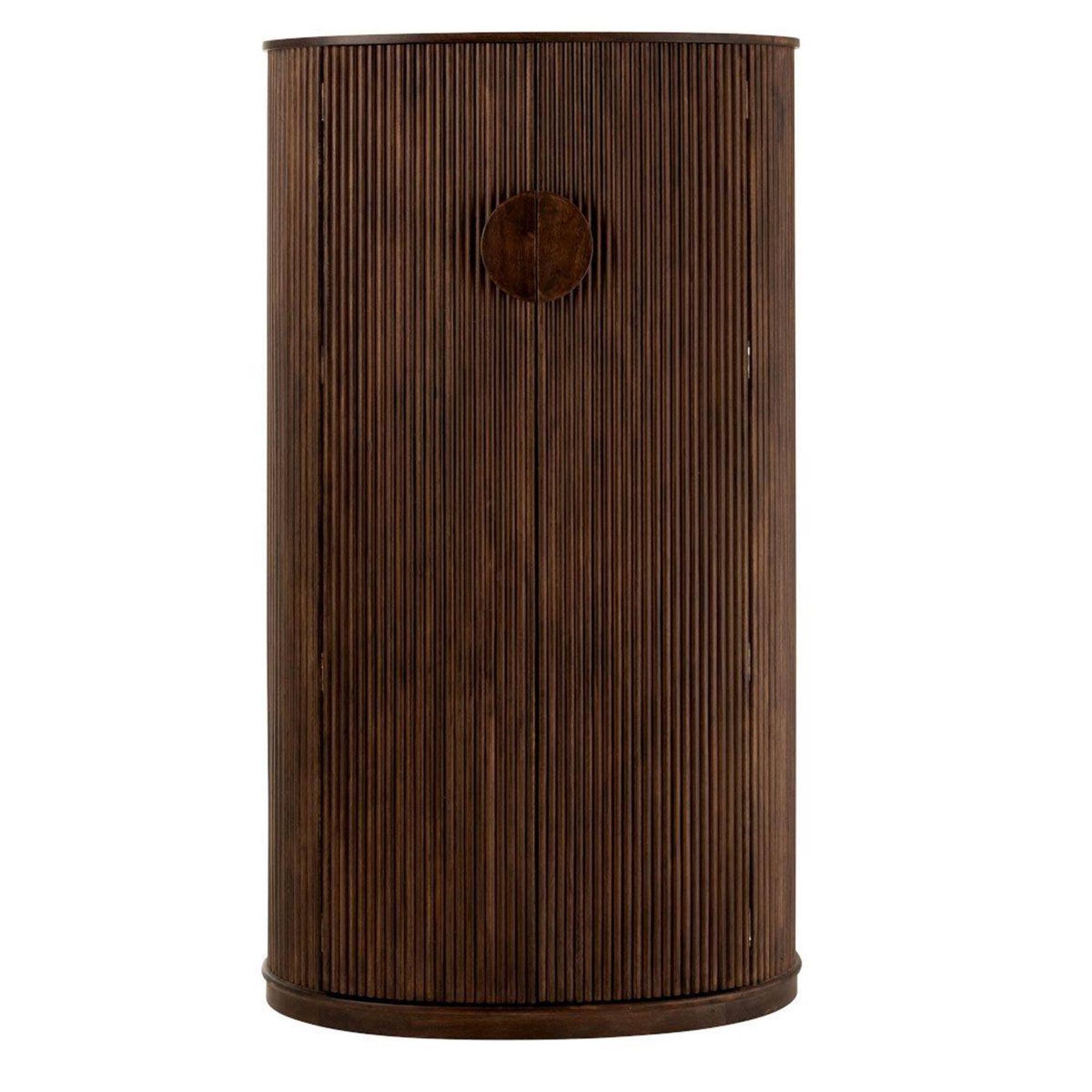 Voir la diapositive 2 : J-LINE Meuble de bar range-bouteilles  reyi  164cm marron