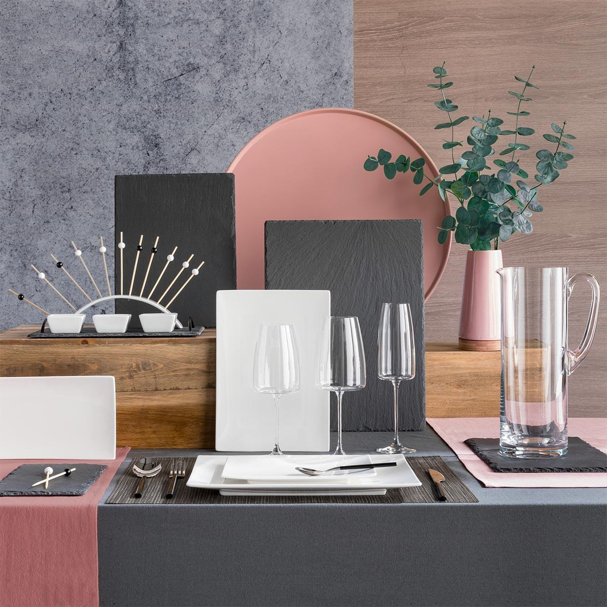 Voir la diapositive 4 : SECRET DE GOURMET Set de table  maoli  35x50cm noir